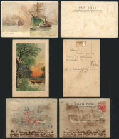 SHIPS, BOATS, 7 Old Postcards (1 Unused), Fine To VF Quality - Unclassified