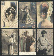 BEAUTIFUL WOMEN, Artistic, Romantic, Etc.: 30 Postcards Most Used Circa 1904 In Argentina, Fine To VF General... - Unclassified