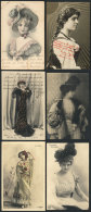 BEAUTIFUL WOMEN: 80 Old Postcards, Fine To Very Fine Quality, Few With Minor Defects, Approx. One Third Used,... - Unclassified