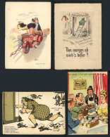 14 Postcards (9 Unused), Topic COMIC & CARICATURES, VF Quality - Unclassified