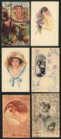 6 Old PCs (2 Unused), Some Artist Signed, Very Nice, VF Quality - Other & Unclassified