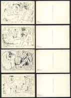 PICASSO Pablo: 8 Postcards Of The "Les Déjeuners" Series, Edited By Cercle D'Art, Paris 1962, Unused, VF... - Picasso