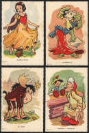 4 PCs Illustrated With Cartoon Characters, Unused, VF Quality - Other & Unclassified