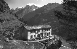 ZERMATT → Pension & Restaurant Edelweiss Mit Dom Und Täschhorn, Ca.1950 - Täsch