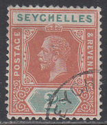 SEYCHELLES      SCOTT NO. 74     USED     YEAR  1917 - Seychellen (...-1976)