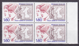 N° 2308 Philex-Jeunes 84 Eveil Philathélique De La Jeunesse: Bloc De 4 Timbres Neuf - Unused Stamps