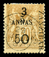 O N°35, 5 Et 50c Sur 3 A. SUP (signé Margues/certificat)    Qualité: O   Cote: 850 Euros - Used Stamps