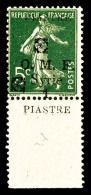 ** N°50, 5c Vert Surcharge à Cheval Avec Double Fleuron Bdf. TB    Qualité: ** - Unused Stamps