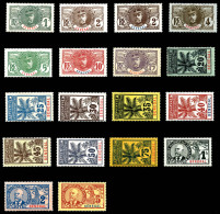 * N°30/46, Série Palmiers, Les 18 Val TB    Qualité: *   Cote: 355 Euros - Unused Stamps