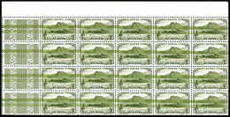 ** N°137, Salazie 65 Olive, Superbe Variété D'essuyage Sur Panneau De 20 Exemplaires. R.R.... - Unused Stamps