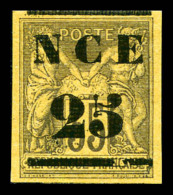 * N°4, 25 S 35c Violet-noir Sur Jaune, TB    Qualité: *   Cote: 370 Euros - Unused Stamps
