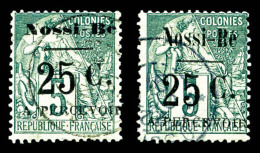 O N°10/14, 25c S 5c Vert Type III Et 25c S 5c Vert Type IV, Les 2 Ex TB    Qualité: O   Cote: 400 Euros - Used Stamps