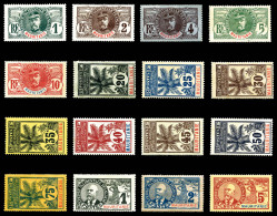 * N°1/16, Série Palmiers, Les 16 Val TB (certificat)    Qualité: *   Cote: 550 Euros - Unused Stamps