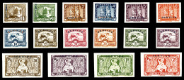 ** N°1/16, Série De 1933 Non Dentelée, Les 16 Valeurs SUP (certificat)    Qualité: **  ... - Unused Stamps