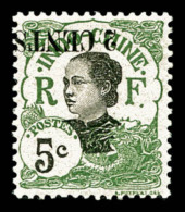 * N°75a, 2c Sur 5c Vert, Surcharge Renversée. TB (signé Calves)    Qualité: *   Cote: 200... - Unused Stamps