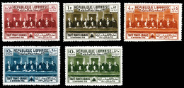 ** N°149A/D, NON EMIS, Traité Franco-Libanais De 1936, Les 4 Valeurs +PA 56A. SUP. R.R. (certificat)   ... - Ungebraucht