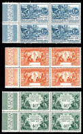 ** N°149a/52a, Expo Coloniale, 40c Vert, 90c Orange Et 1f50 Bleu Sans CAMEROUN En Bloc De Quatre Bdf, SUP... - Unused Stamps