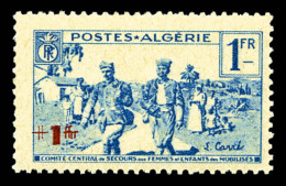 ** N°159a, 1f +2f Bleu, Double Surcharge. TTB (signé Brun)    Qualité: **   Cote: 299 Euros - Unused Stamps