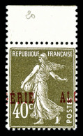 ** N°20, 40c Semeuse: Surcharge à Cheval. TTB    Qualité: ** - Unused Stamps