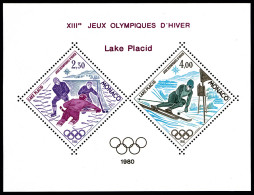 ** N°12, J.O Lake Placid, TB    Qualité: **   Cote: 385 Euros - Blocks & Sheetlets