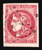 O N°49b, 80c Rose Vif, Belles Marges, Pièce Choisie, SUP (signé/certificat)    Qualité: O ... - 1870 Ausgabe Bordeaux