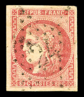 O N°49a, 80c Rose Clair Obl étoile '24'. TB. R. (signé Scheller/certificat)    Qualité: O ... - 1870 Ausgabe Bordeaux