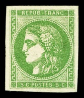 * N°42B, 5c Vert Rep 2, TTB (signé Margues)    Qualité: *   Cote: 370 Euros - 1870 Ausgabe Bordeaux