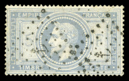 O N°33a, 5F Gris Bleu Obl Ancre, PIECE CHOISIE. SUPERBE (signé Calves/certificat)    Qualité: O  ... - 1863-1870 Napoleon III With Laurels