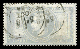 O N°33, 5F Violet-gris, Oblitération Càd, Infime Froissure. TB (signé Calves)   ... - 1863-1870 Napoleon III With Laurels