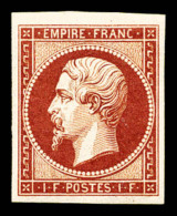 ** N°18d, 1F Carmin, Impression De 1862, Fraîcheur Postale, SUP (signé/certificat)   ... - 1853-1860 Napoléon III.