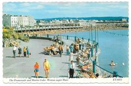 The Promenade And Marine Lake Weston Super Mare - Publ. Bamforth & Co - Weston-Super-Mare