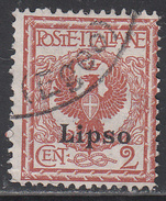 ITALY--AEGEAN LIPSO       SCOTT NO.  1      USED    YEAR  1912 - Aegean (Lipso)