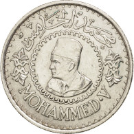 Monnaie, Maroc, Mohammed V, 500 Francs, 1956, Paris, TTB+, Argent, KM:54 - Marokko