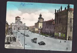 CPSM ITALIE - CARPI - Piazza E Castello - TB PLAN PLACE CENTRE VILLE ANIMATION AUTOMOBILES - Carpi