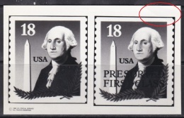 Photo Essay, USA Sc2149-49a George Washington (1732-99), "Look In Red Circle" Essai - George Washington