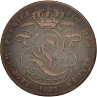 Monnaie, Belgique, Leopold I, 5 Centimes, 1937, TB, Cuivre, KM:5.1 - 5 Cent