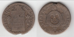 **** 1 SOL AUX BALANCES 1793 T NANTES - CONVENTION **** EN ACHAT IMMEDIAT !!! - 1792-1975 Convention (An II – An IV)