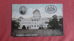 - Pennsylvania > Harrisburg    Governor Stewart & Coat Of Arms & Capitol       Ref  2452 - Harrisburg