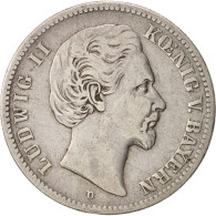 Monnaie, Etats Allemands, BAVARIA, Ludwig II, 2 Mark, 1876, Munich, TTB, Argent - Autres & Non Classés