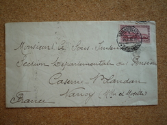 Enveloppe Affranchie Sarre Saar Y Et T N°113  Pour Nancy Oblitération Saarbrücken 1928 - Briefe U. Dokumente