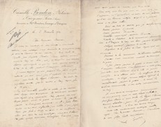 - Lettre Du 6 Novembre1920 De Mr Camille BONDON - Notaire à CRECY-sur- SERRE (AISNE) à Mr Paul DOUMER-Sénateur De CORSE- - Historische Documenten