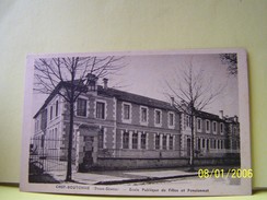 CHEF-BOUTONNE (DEUX-SEVRES) ECOLE PUBLIQUE DE FILLES ET PENSIONNAT. - Chef Boutonne