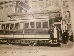 CPA 02 Aisne Laon Station Du Tramway Circulée Avant 1906 - Laon