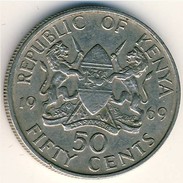 Kenya - 1969 - KM 13 - 50 Cents - VF - Look Scans - Kenia