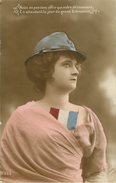 Militaria - Guerre 1914-18 - Patriotiques - Femmes - Femme - Drapeaux - état - Guerre 1914-18