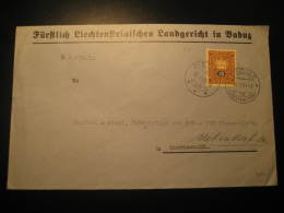 VADUZ 1951 To DIETIKON Switzerland Service Official Stamp On Cover Liechtenstein Dienstsache - Oficial