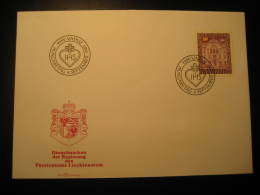VADUZ 1989 FDC Service Official Stamp Cancel Cover Liechtenstein Dienstsache - Service
