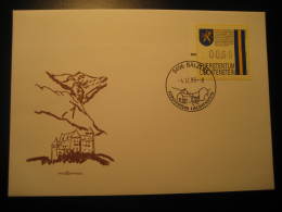 BALZERS Frama Label Distributeurs 1995 Cancel Cover Liechtenstein - Lettres & Documents