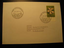 SCHAANWALD 1987 To Zurich Switzerland Cancel Stamp On Cover Liechtenstein - Brieven En Documenten
