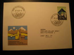 SCHELLENBERG 1987 To Zurich Switzerland Cancel Stamp On Cover Liechtenstein - Lettres & Documents